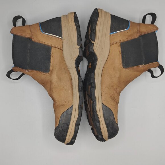 Georgia Boot Blue Collar Chelsea 6" Waterproof Work Boot Tan Slip On - Picture 7 of 12